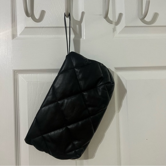 Banana Republic Black Quilted Clutch w/ Gold Hardware - Picture 6 of 7